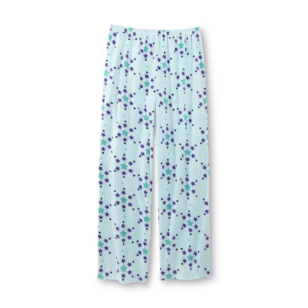 Pink K Women's Fleece Pajama Top & Pants - Stars