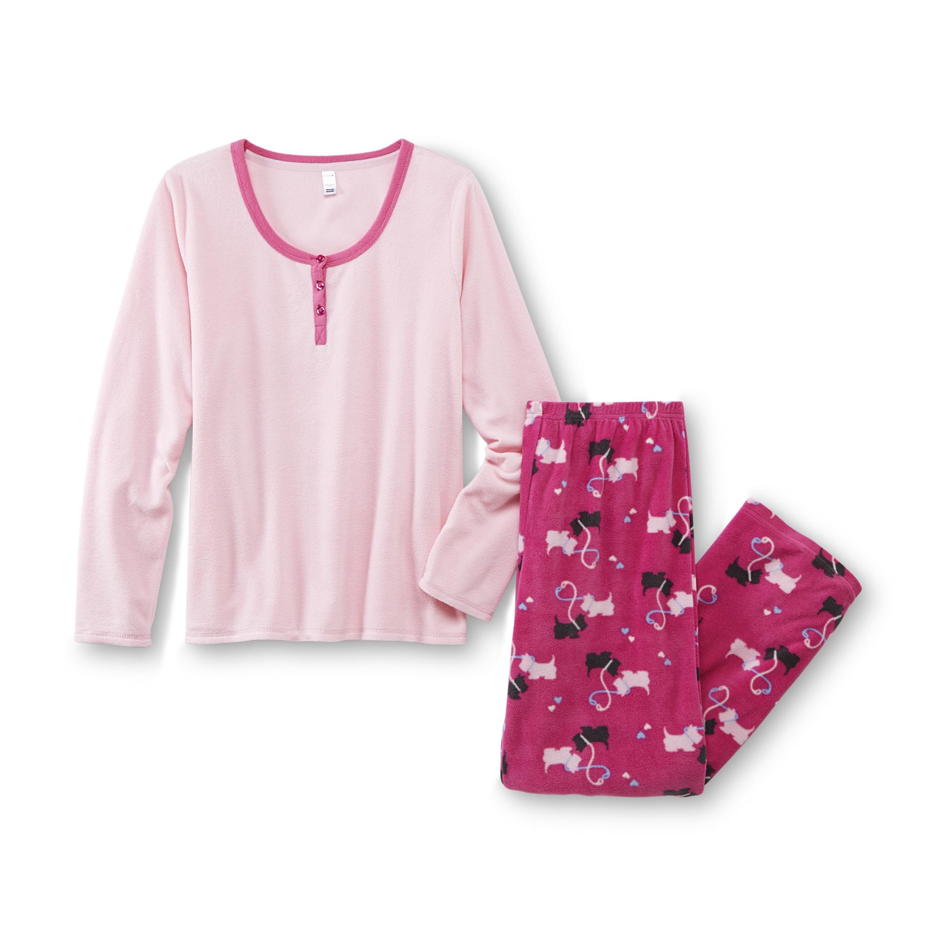 Pink K Women's Pajama Top & Pants - Scottie Dogs