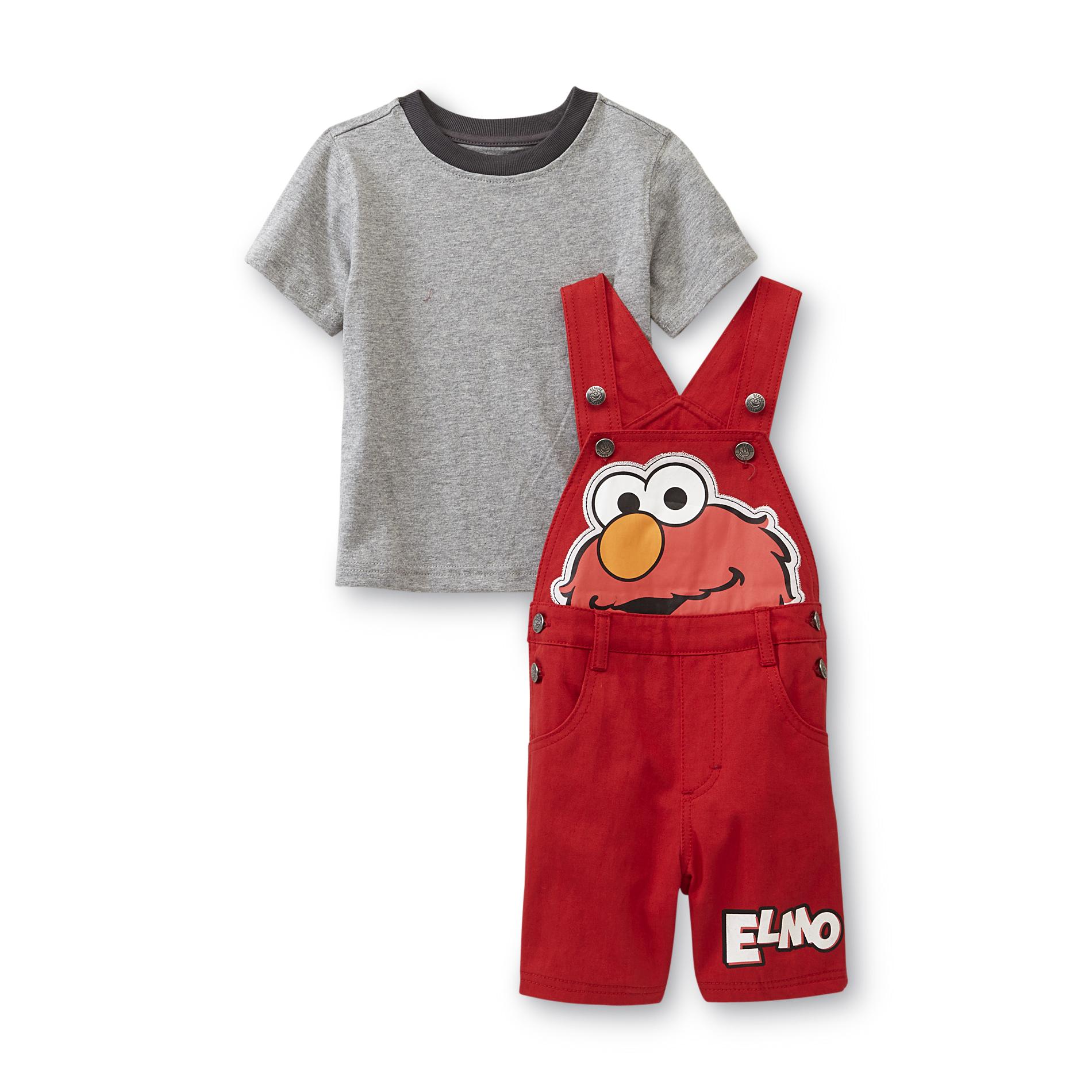 Sesame Street Infant Boy's Shortalls & T-Shirt - Elmo