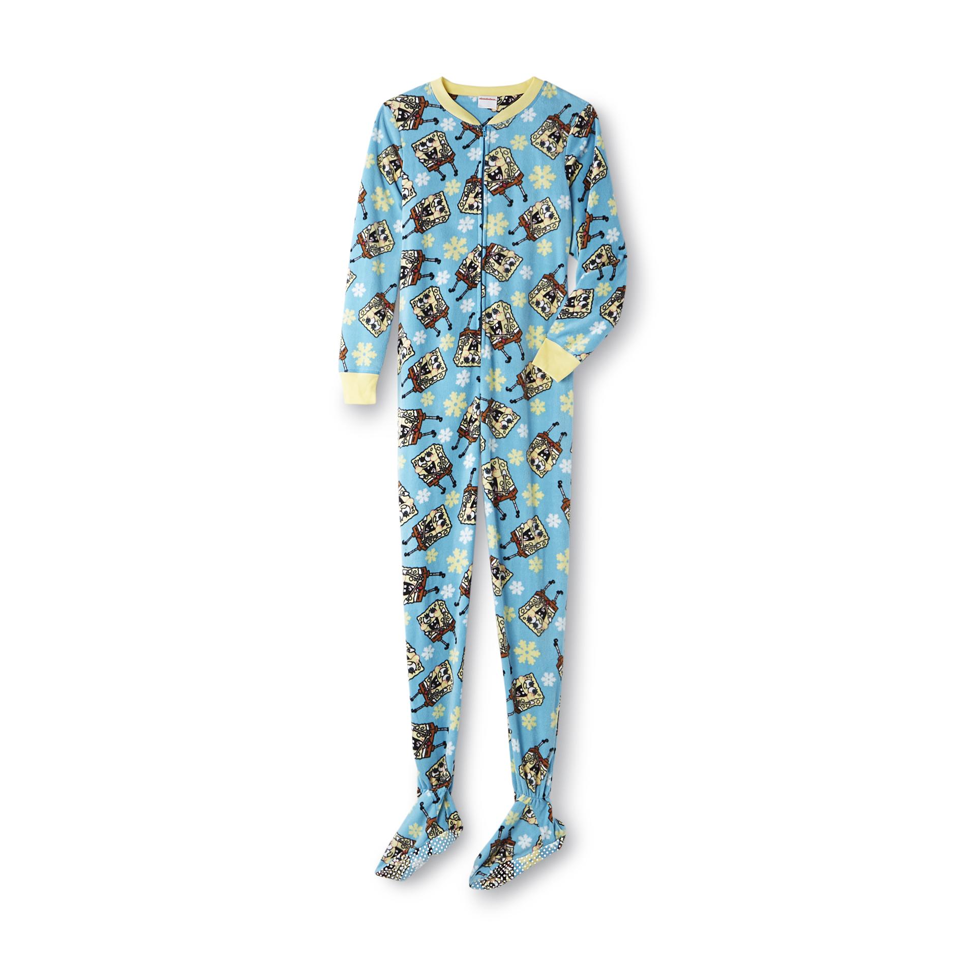 Nickelodeon Women's Fleece Footed Pajamas