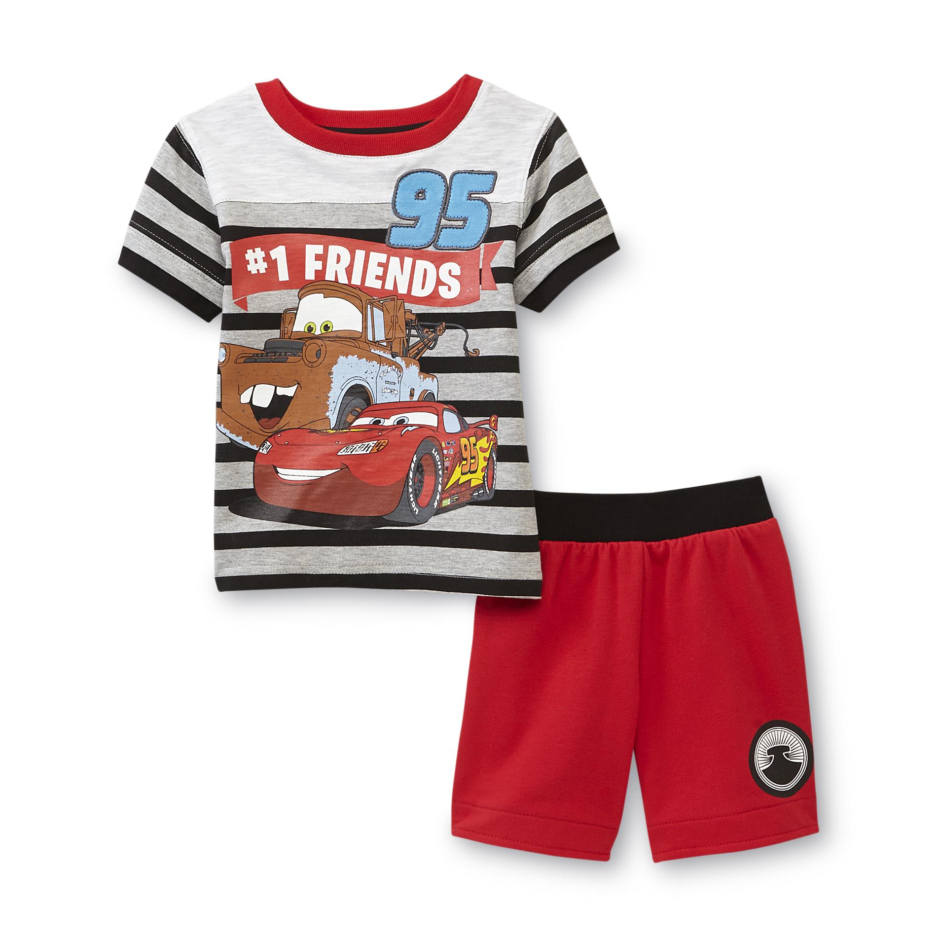 Disney Cars Infant & Toddler Boy's Graphic T-Shirt & Shorts - Striped