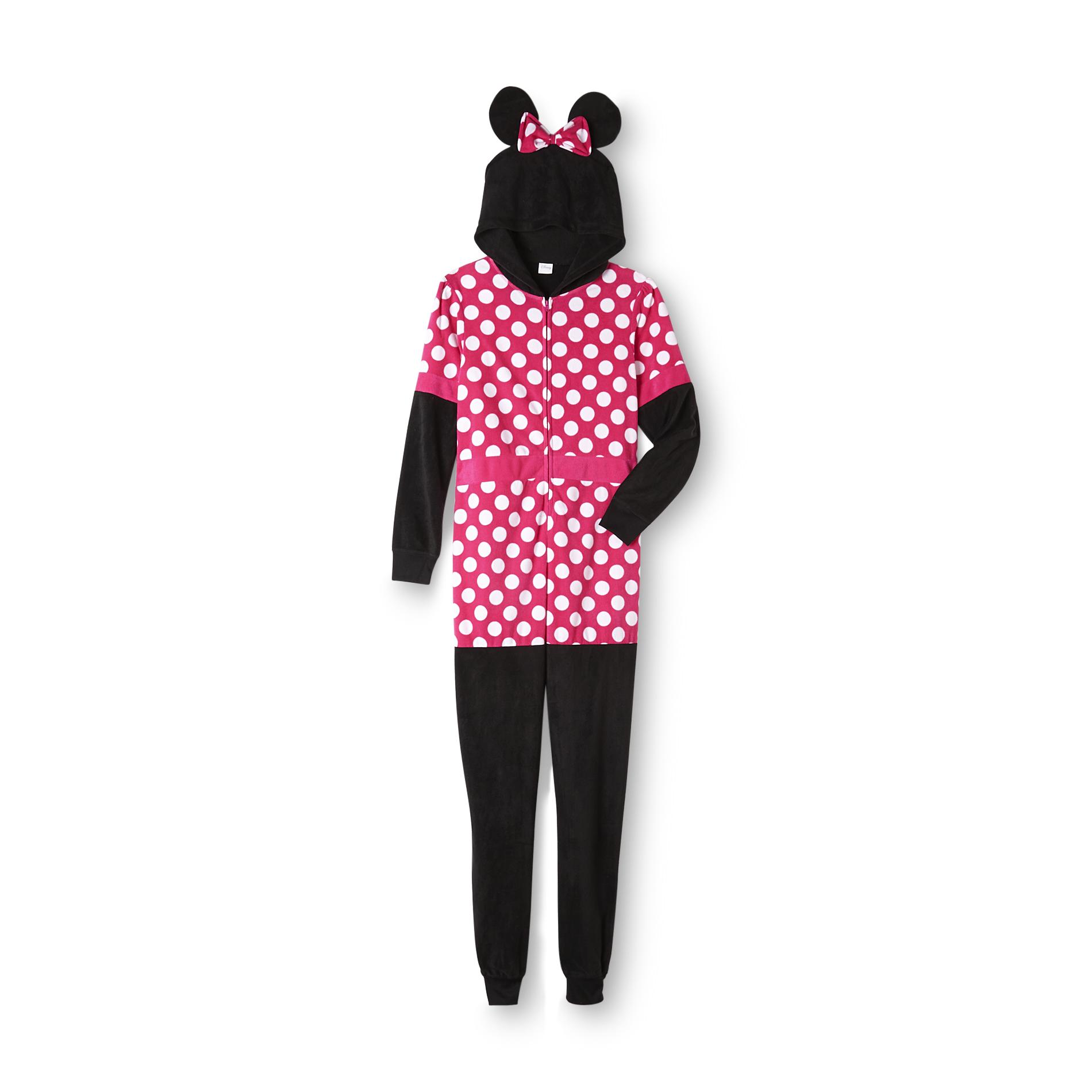 Disney Minnie Mouse Women's Sleeper Pajamas - Polka Dot