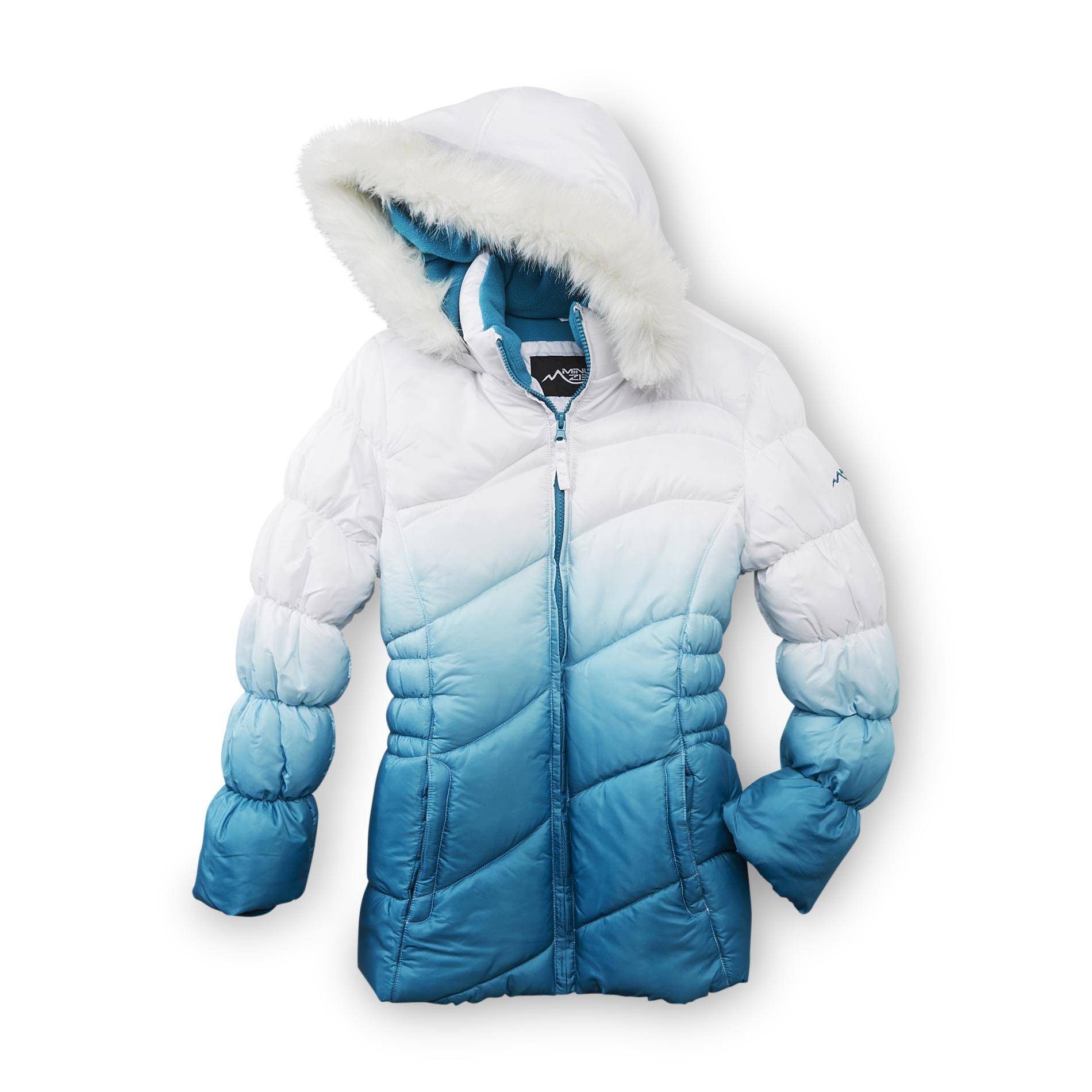 Minus Zero Girl's Hooded Winter Puffer Jacket - Ombre