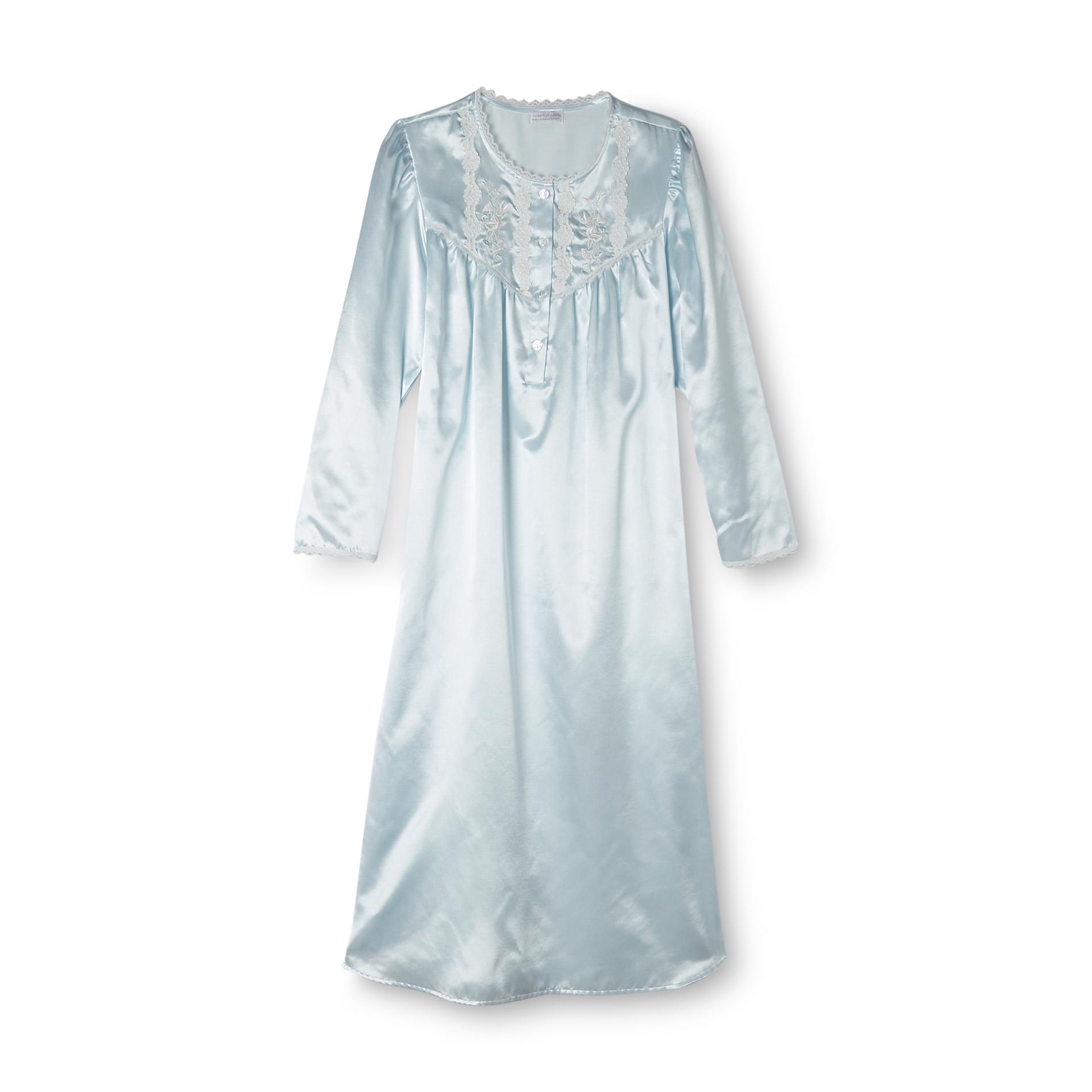Heavenly Bodies by Miss Elaine Women's Long-Sleeve Nightgown