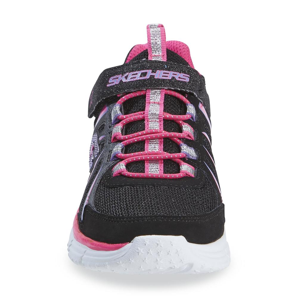 Skechers Girl's Ecstatix - Wunderspark Black/Pink/Purple Athletic Shoe