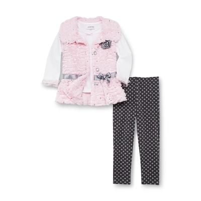 WonderKids Infant & Toddler Girl's Top  Vest & Leggings - Floral