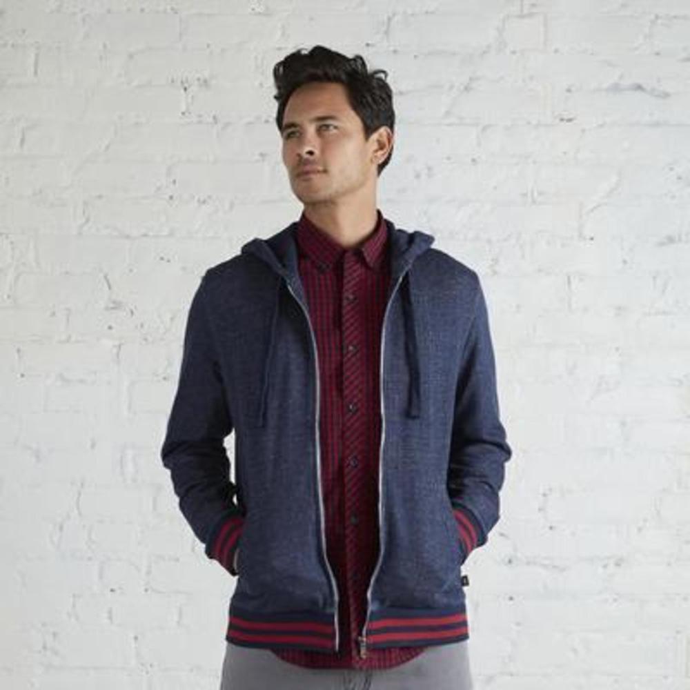 Adam Levine Men's Two-Tone Hoodie Jacket
