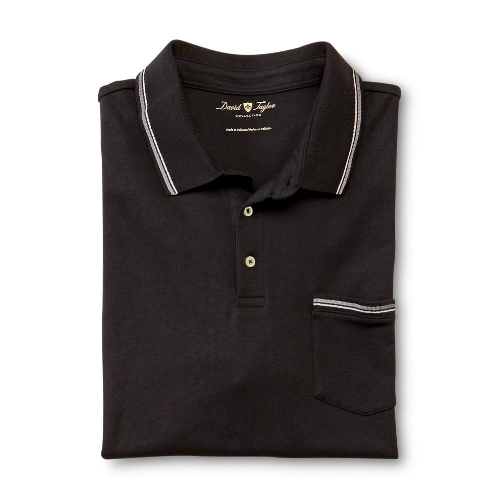 David Taylor Collection Men's Big & Tall Knit Polo Shirt