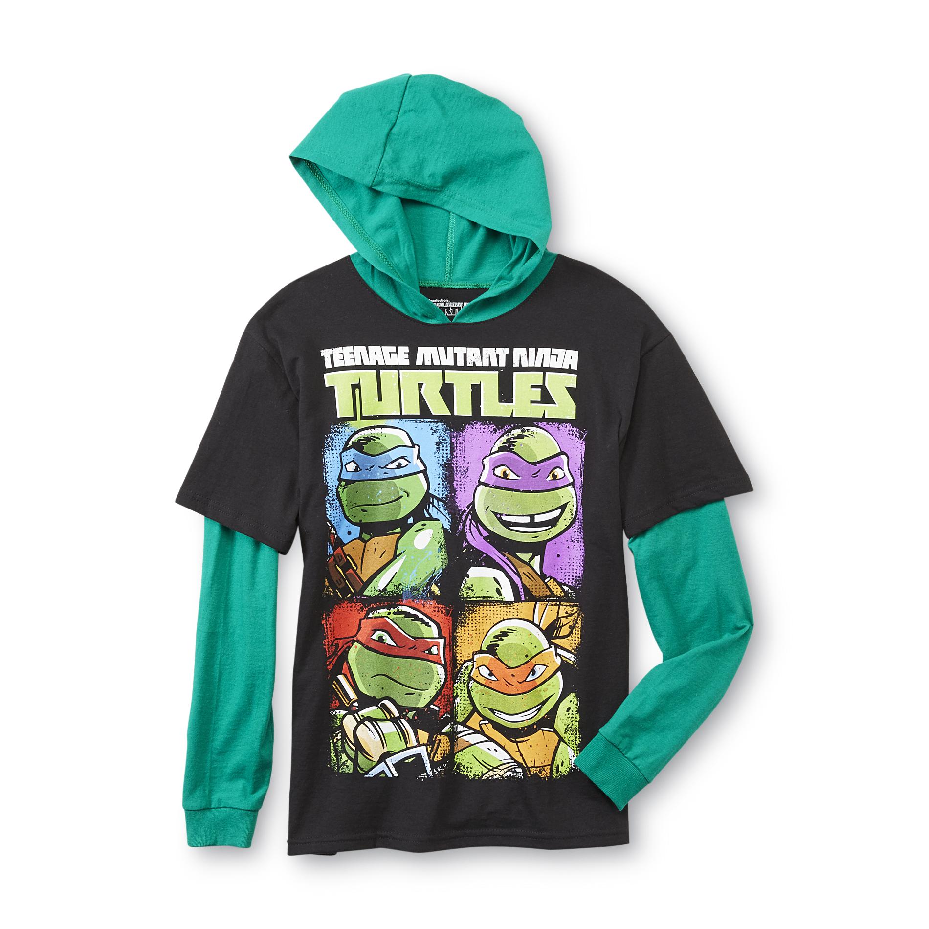 Nickelodeon Teenage Mutant Ninja Turtles Boy's Hoodie T-Shirt