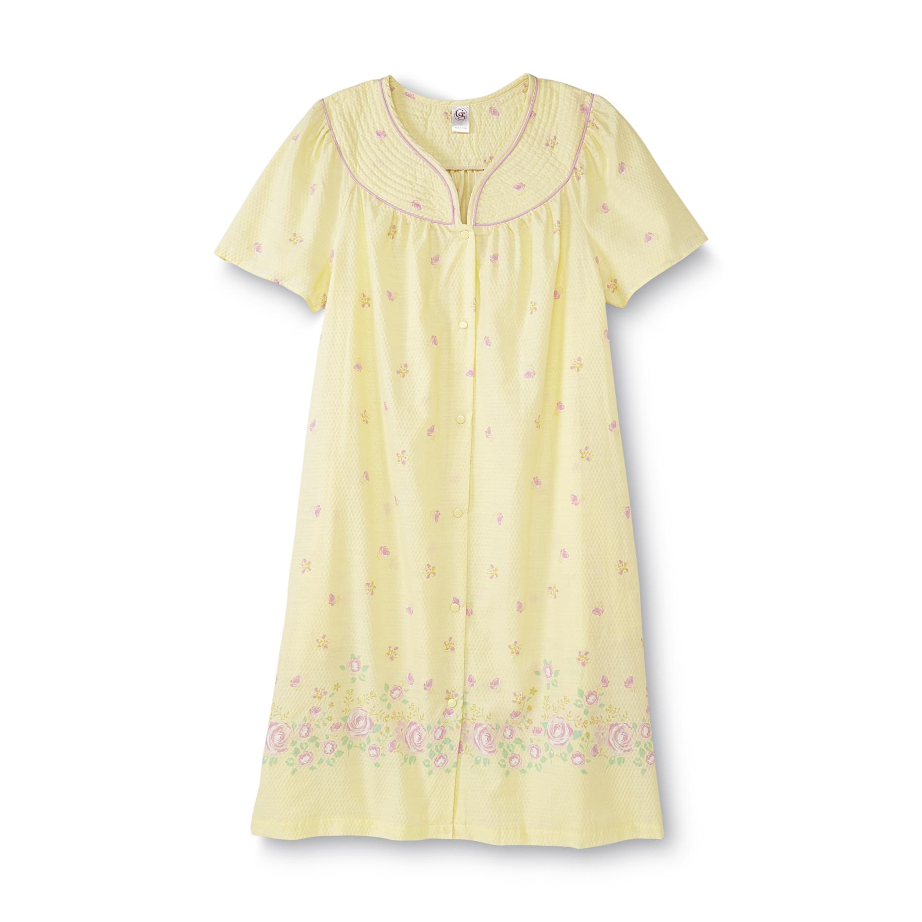 print kmart card Women's Floral Duster Front Robe Snap Granada print kmart card Women's Floral Duster Front Robe Snap Granada