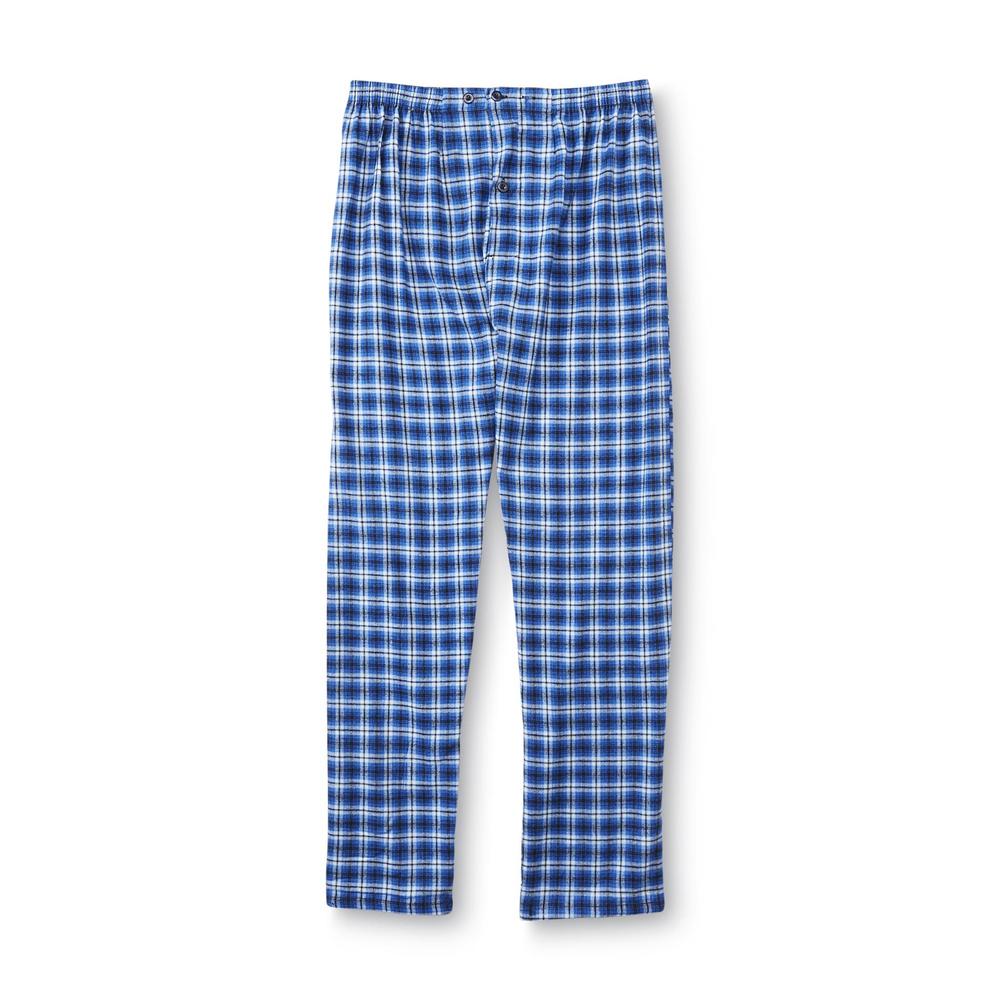 Hanes Men's Long-Sleeve Flannel Pajamas - Plaid