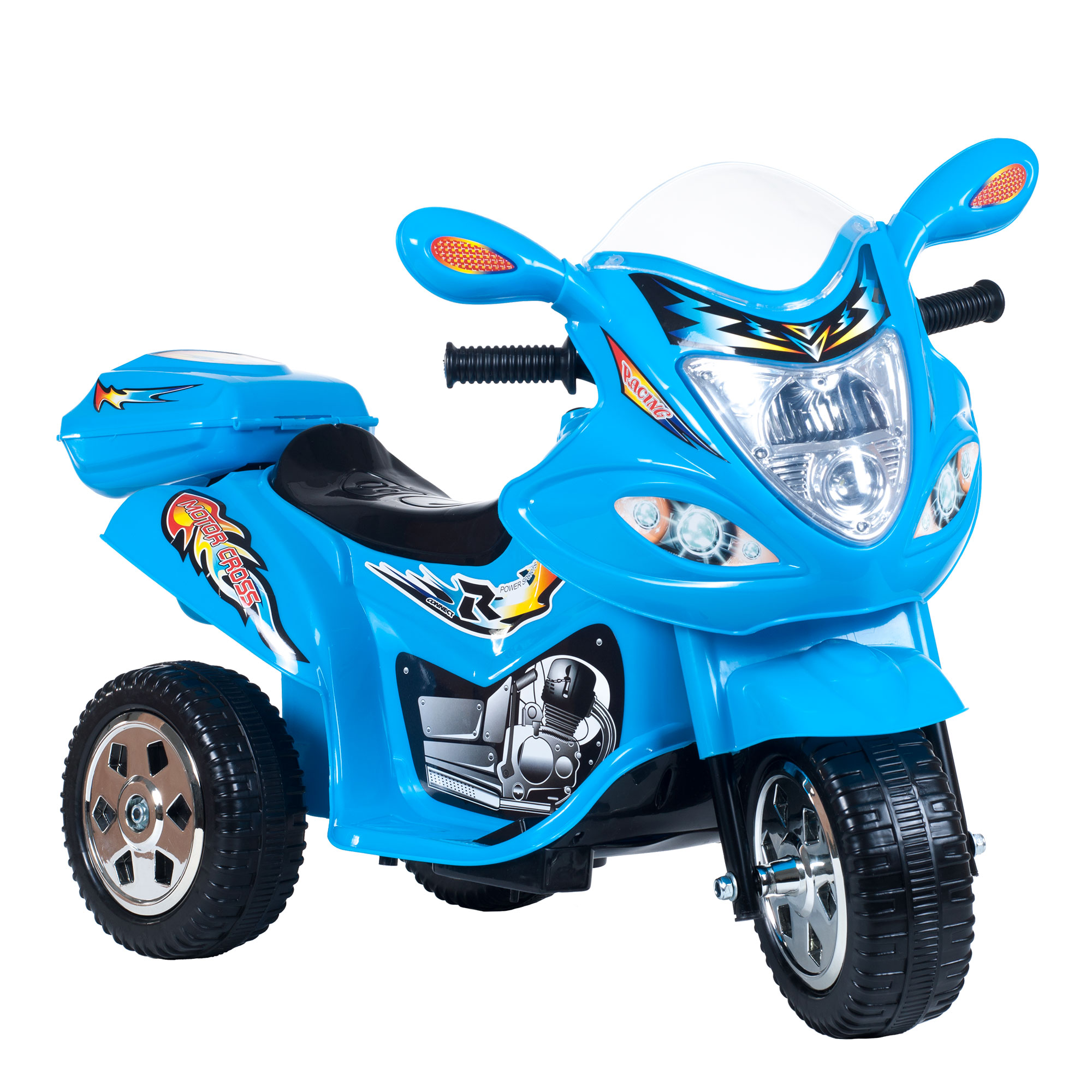 Lil' Rider Blue Baron Motorized Ride On Three Wheel Motorcycle Trike