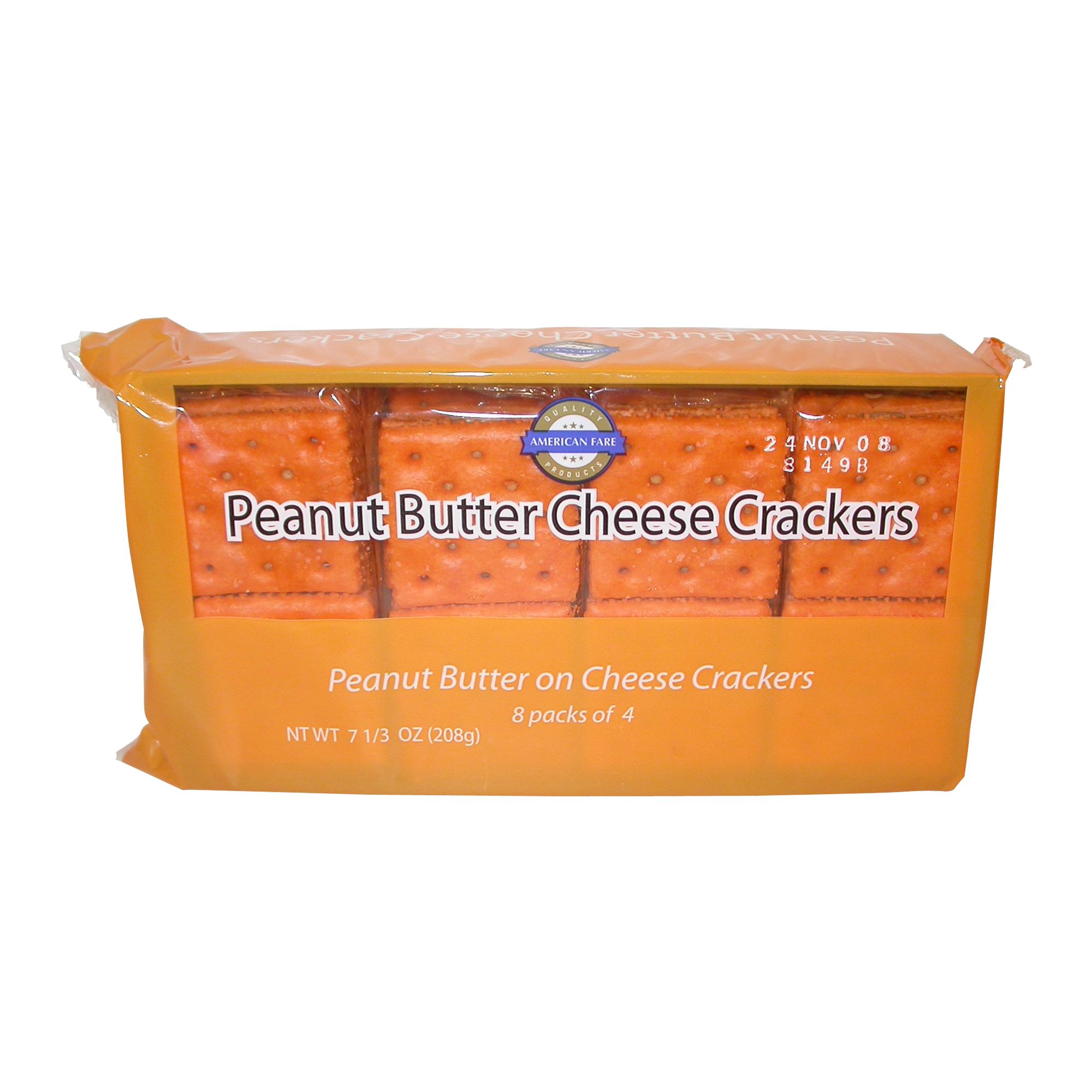 American Fare Peanut Butter Cheese Crackers 7.33 Ounce 8 Pack