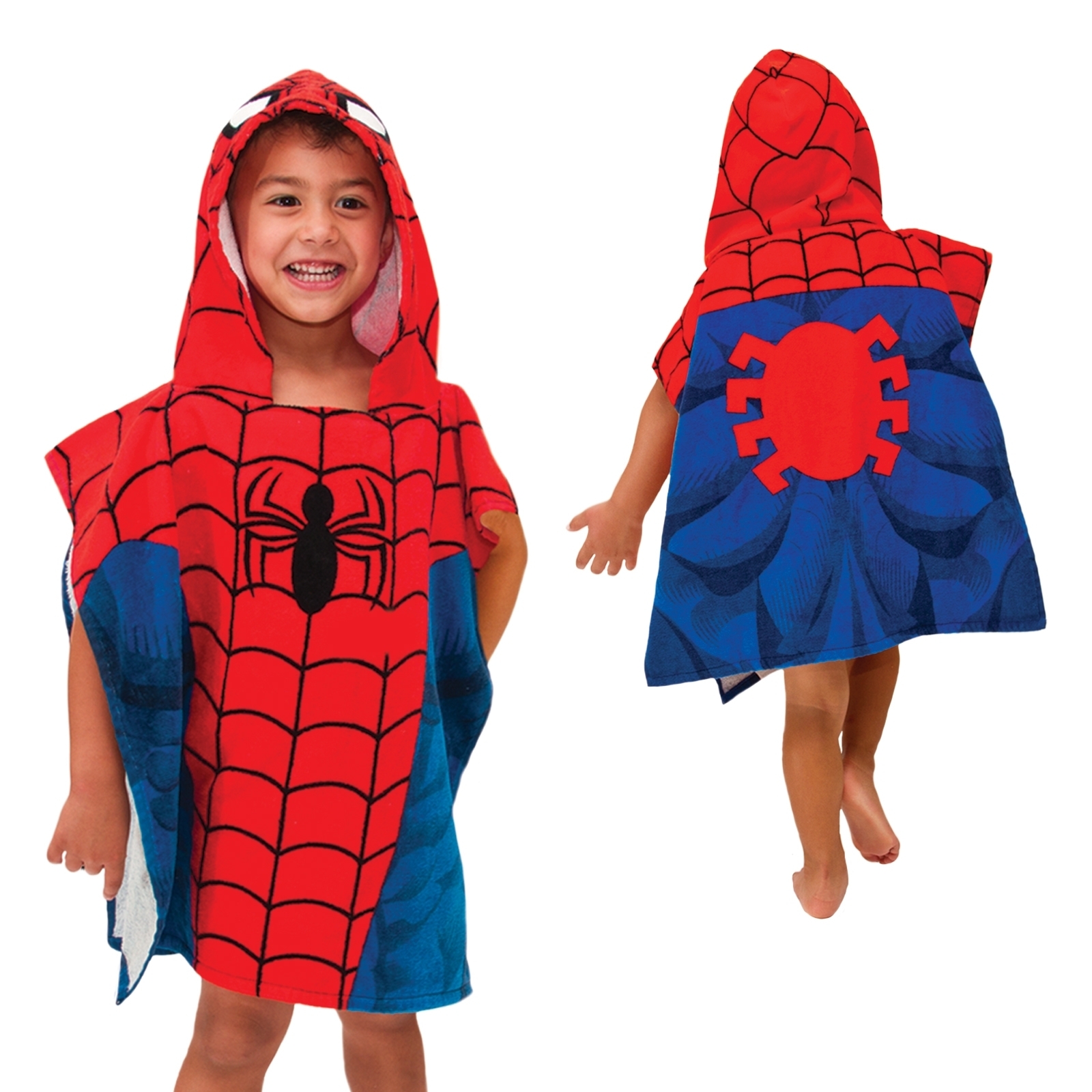Marvel Spiderman Hooded Bath Poncho