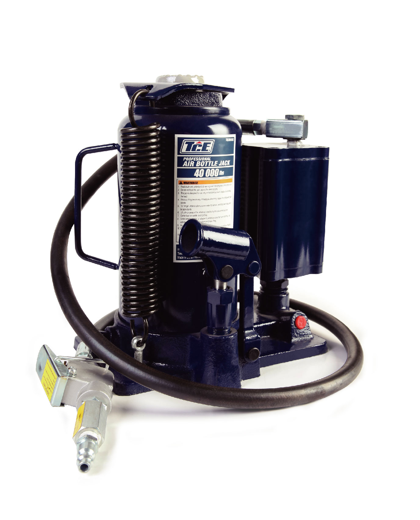 TCE 20 Ton Pneumatic Air Hydraulic Car Bottle Jack With Pump For Car Repair Blue W9206u