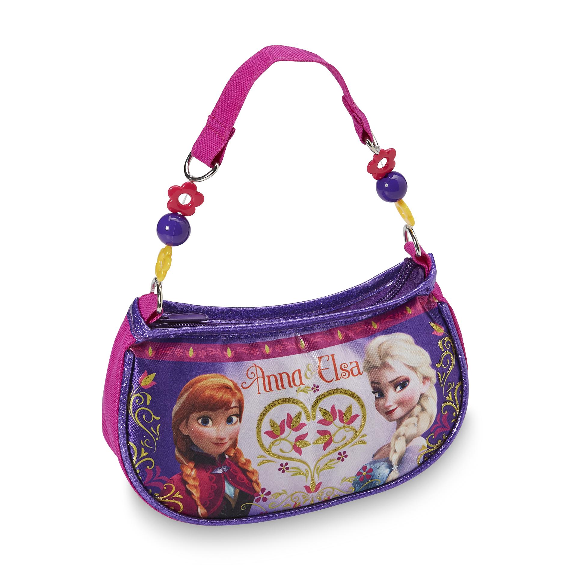Disney Frozen Girl's Beaded Handbag - Anna & Elsa