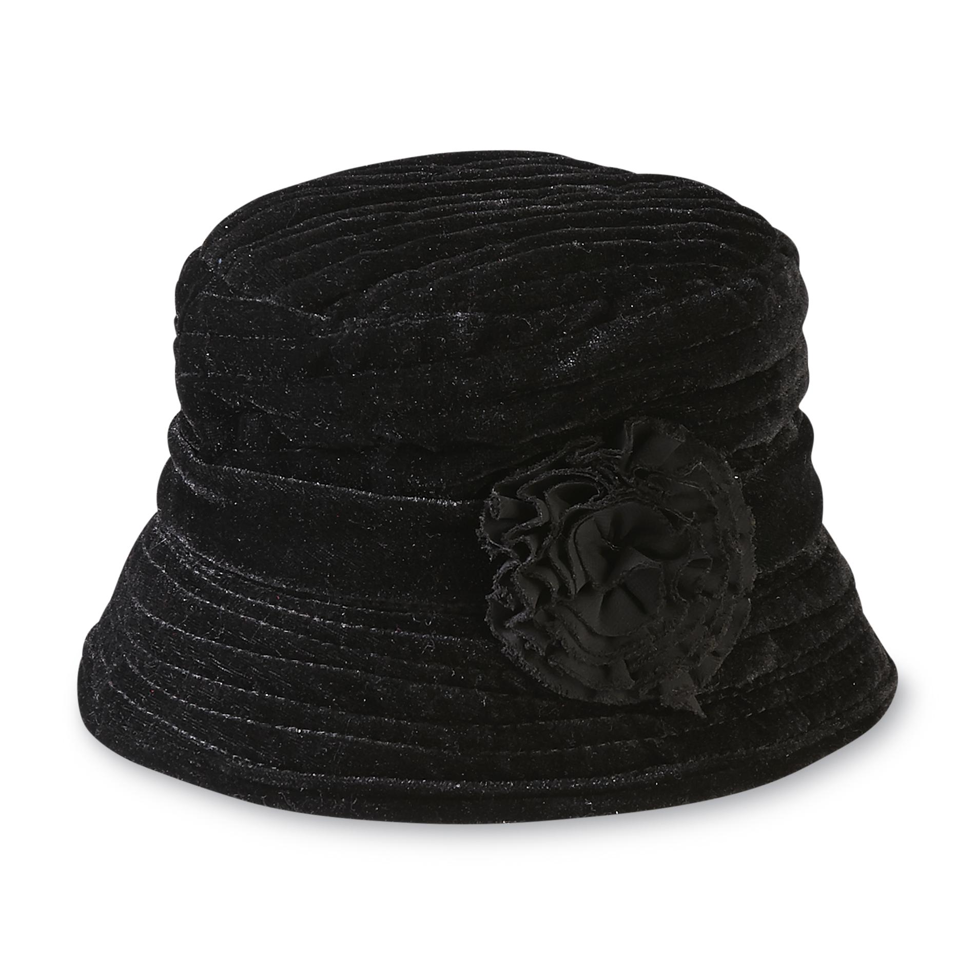 Jaclyn Smith Women's Velvet Cloche Hat