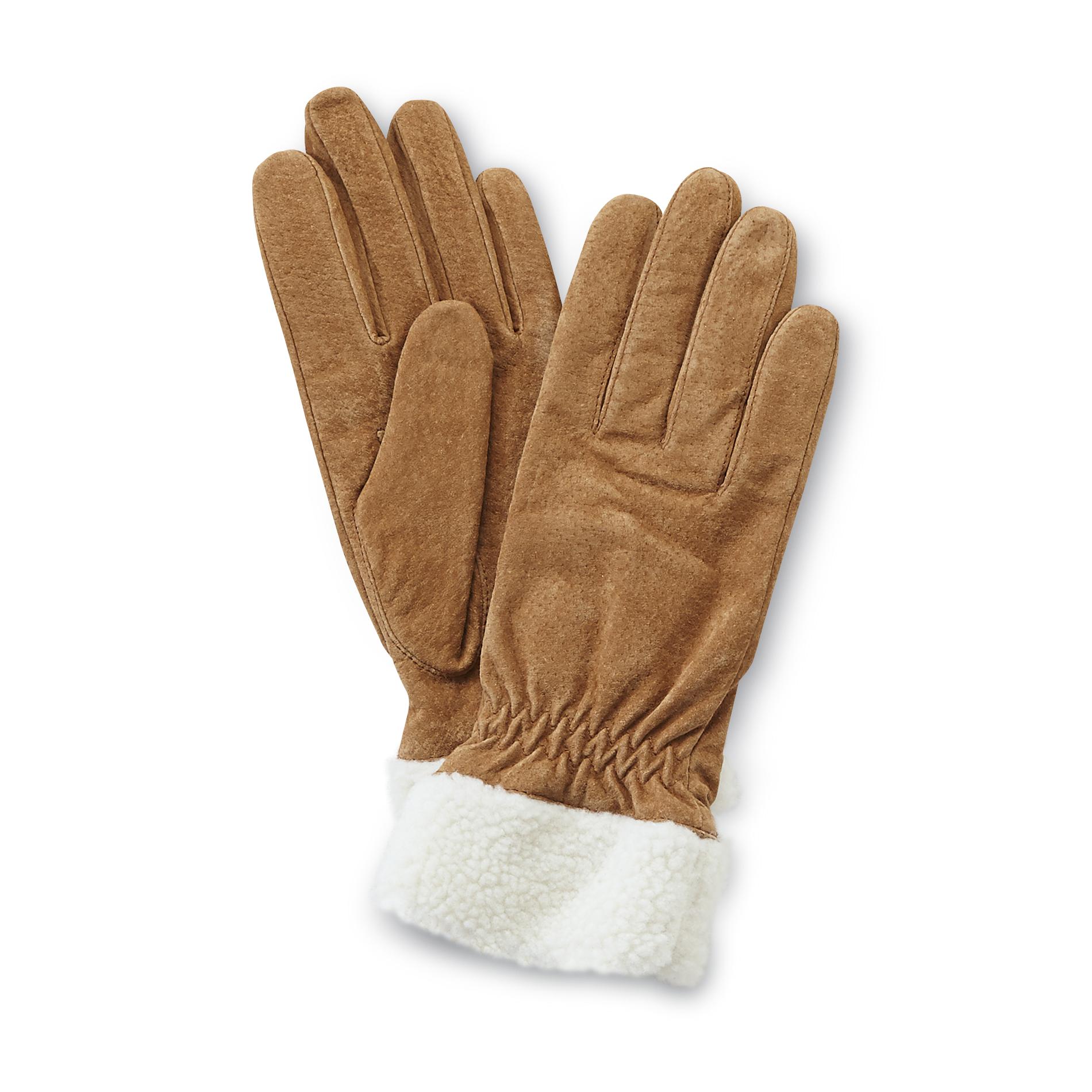 Jaclyn Smith Women's Insulated Suede Gloves