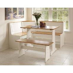 Linon Ardmore Nook White With Pine Accents