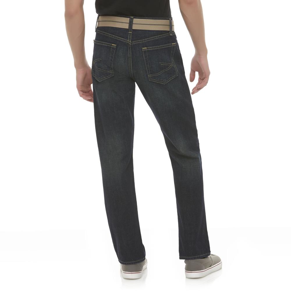 Roebuck & Co. Men's Slim Straight-Leg Jeans & Belt