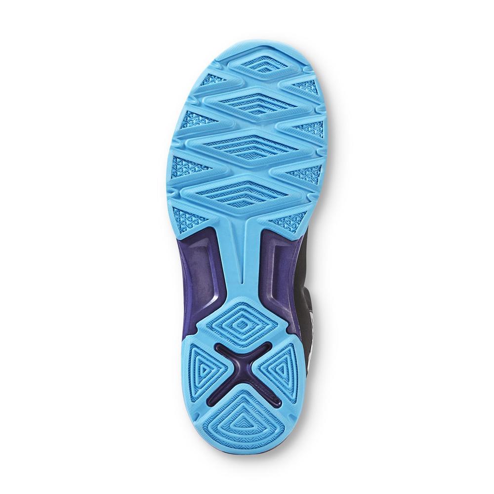 CATAPULT Men's Cornerman Black/Purple/Neon Blue High-Top Basketball Shoe