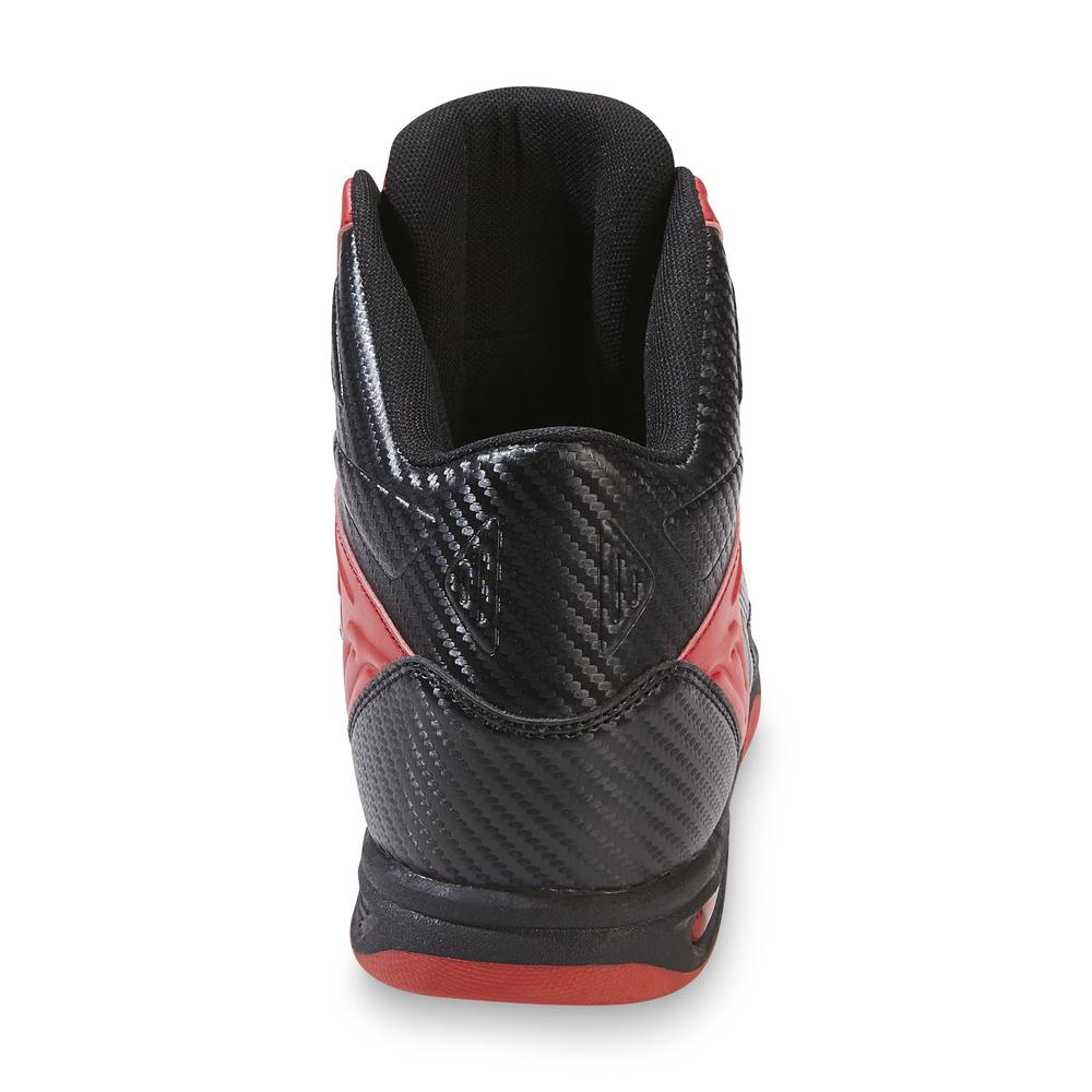 CATAPULT Men's Command Black/Red High-Top Basketball Shoe