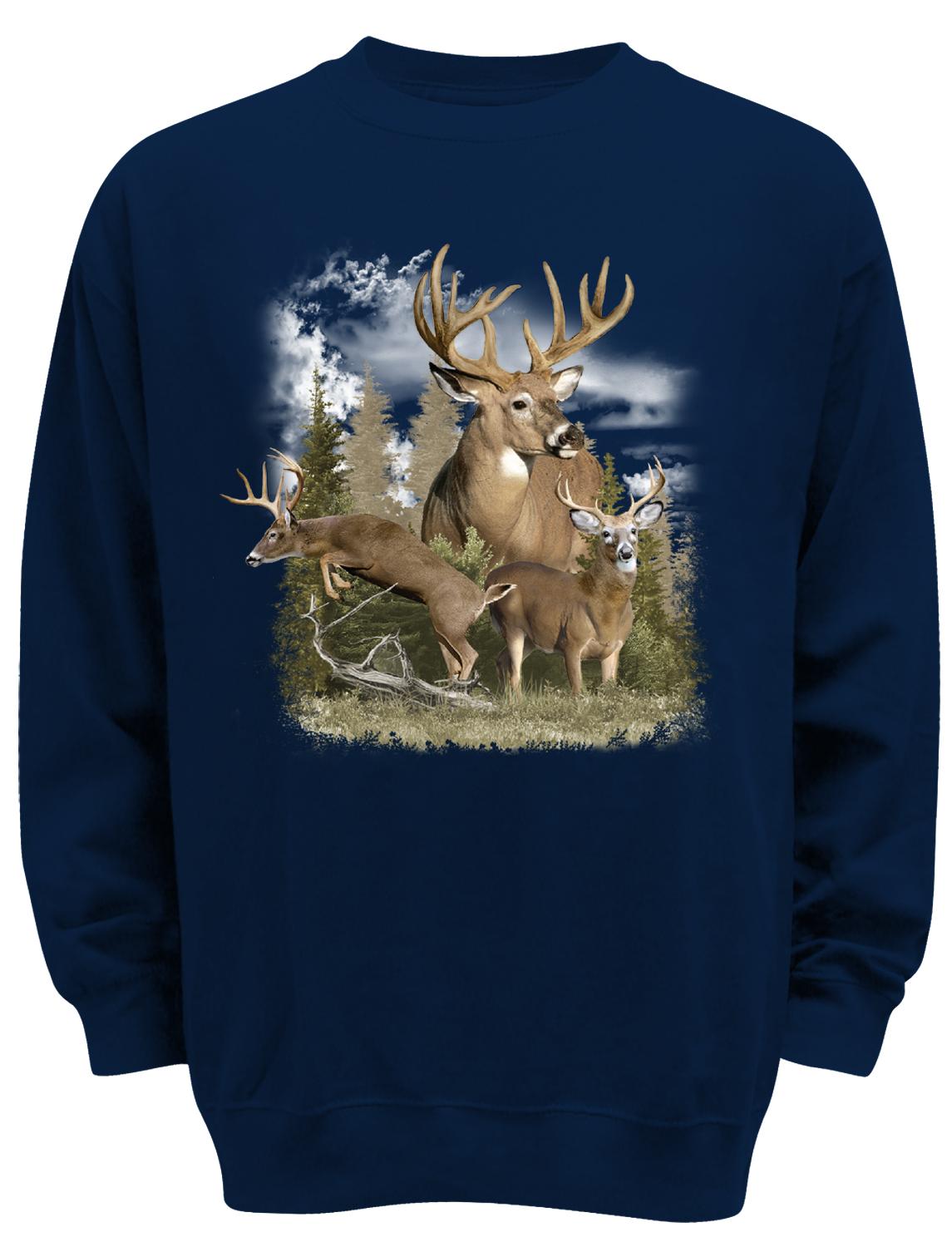 Men's Sweatshirt - Deer Herd