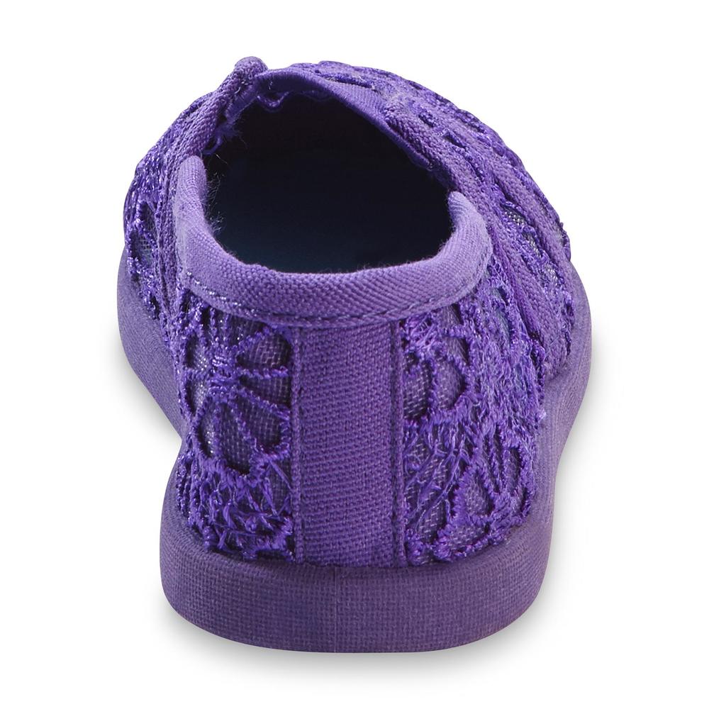 Joe Boxer Toddler Girl's Brooklyn Purple Casual Slip-On Shoe