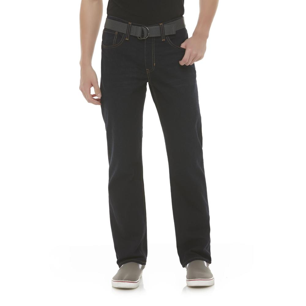 Roebuck & Co. Men's Slim Straight-Leg Jeans & Belt