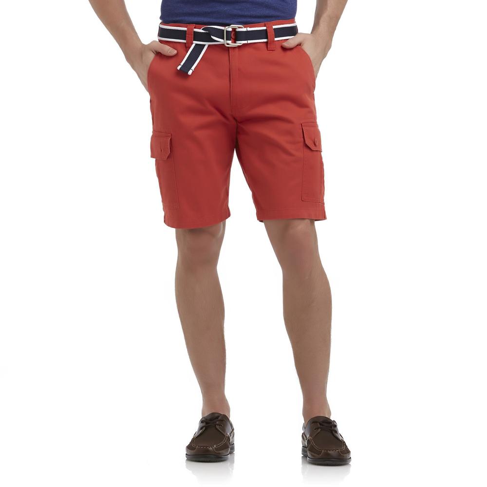 U.S. Polo Assn. Men's Twill Cargo Shorts & Belt