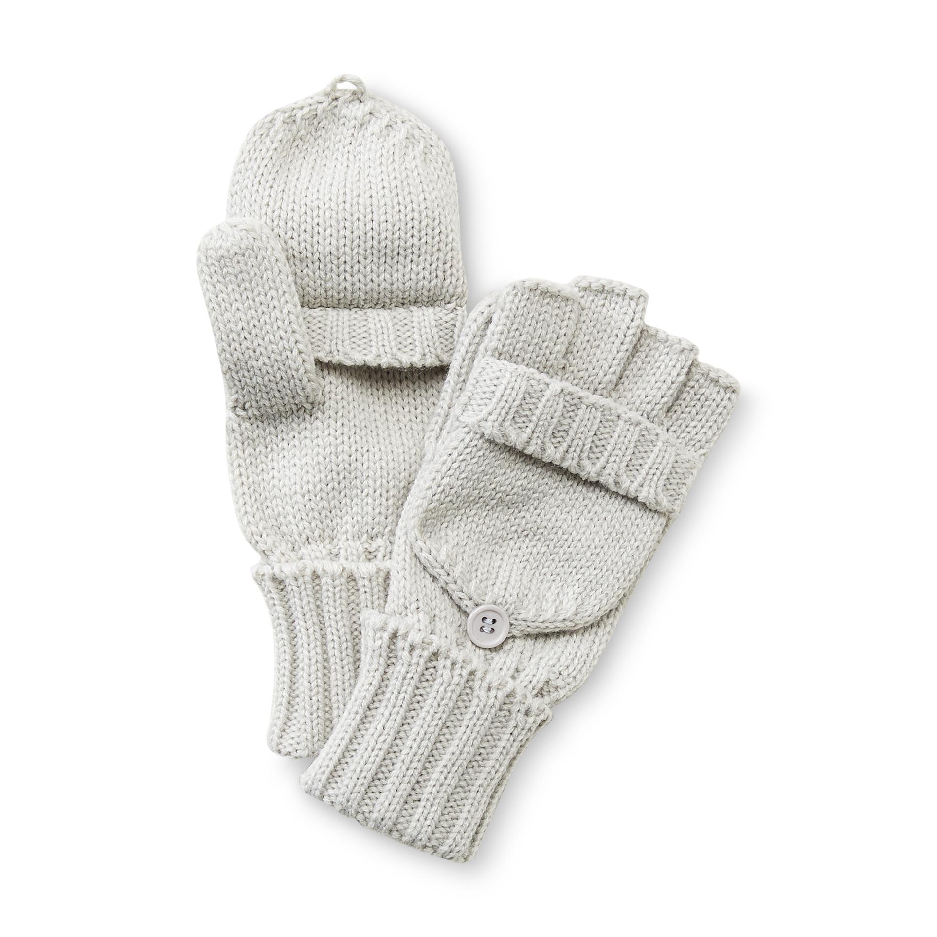 Joe Boxer Women's Flip-Top Knit Gloves