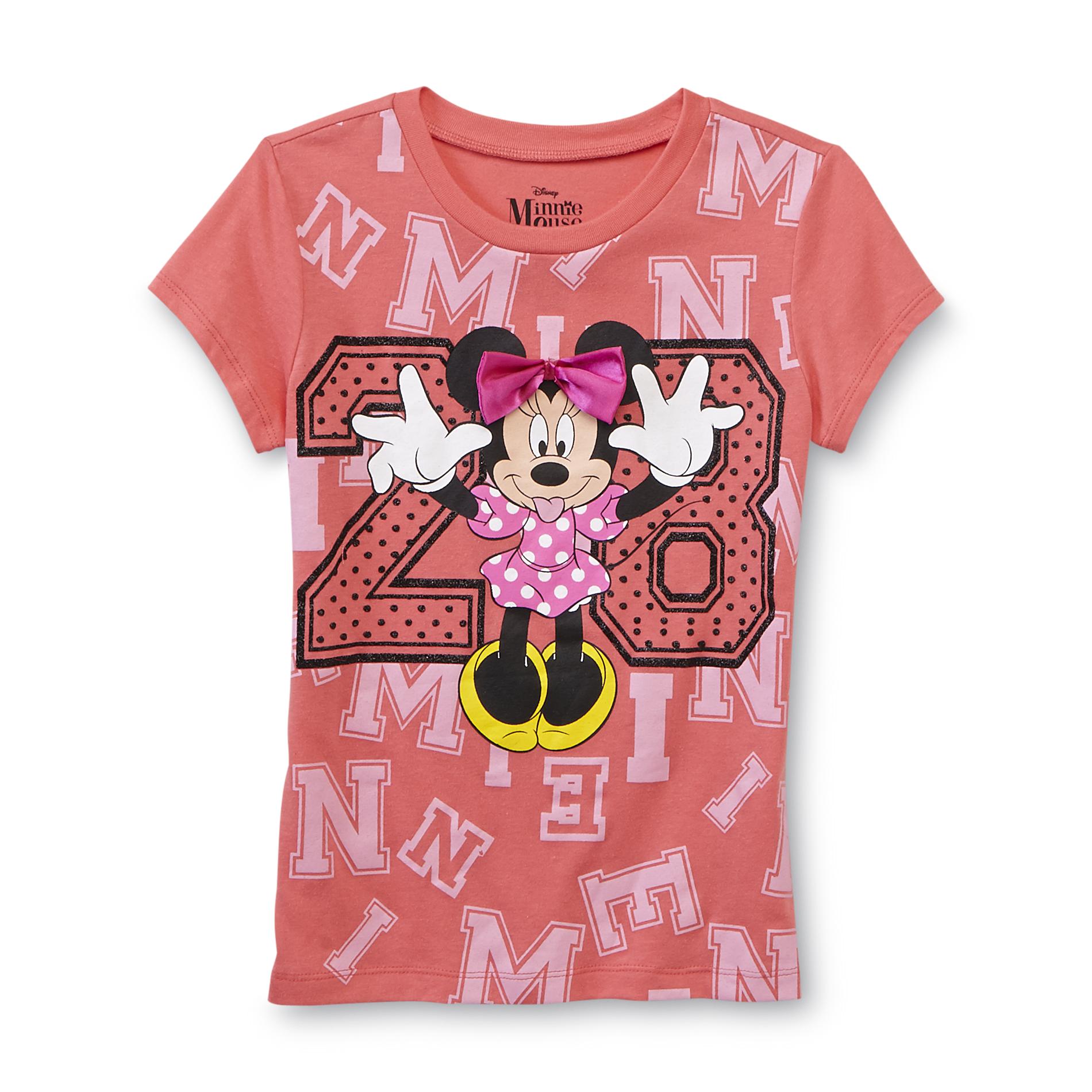 Disney Minnie Mouse Girl's Graphic T-shirt - 28