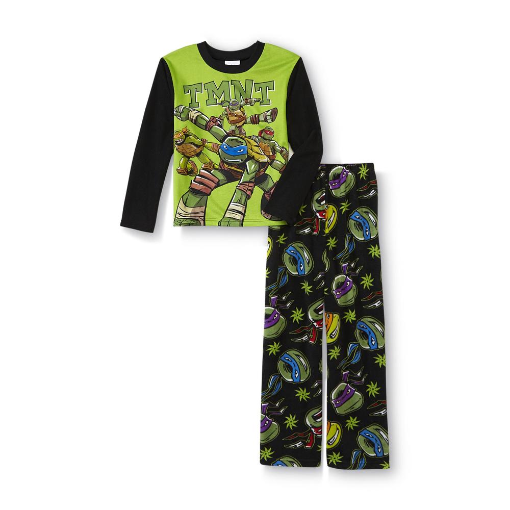 Nickelodeon Teenage Mutant Ninja Turtles Boy's Fleece Pajama Shirt & Pants