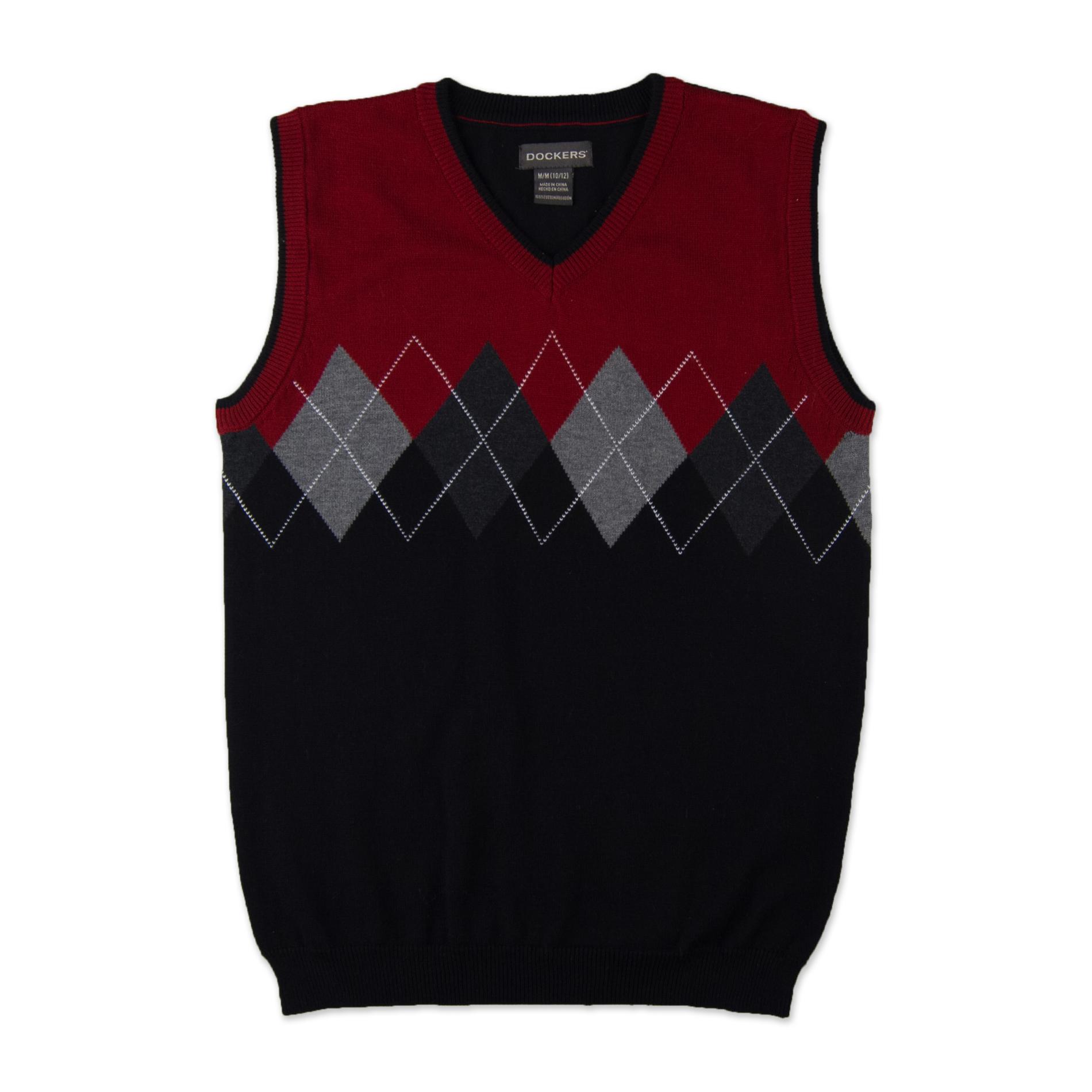 Dockers Boy's Sweater Vest - Argyle