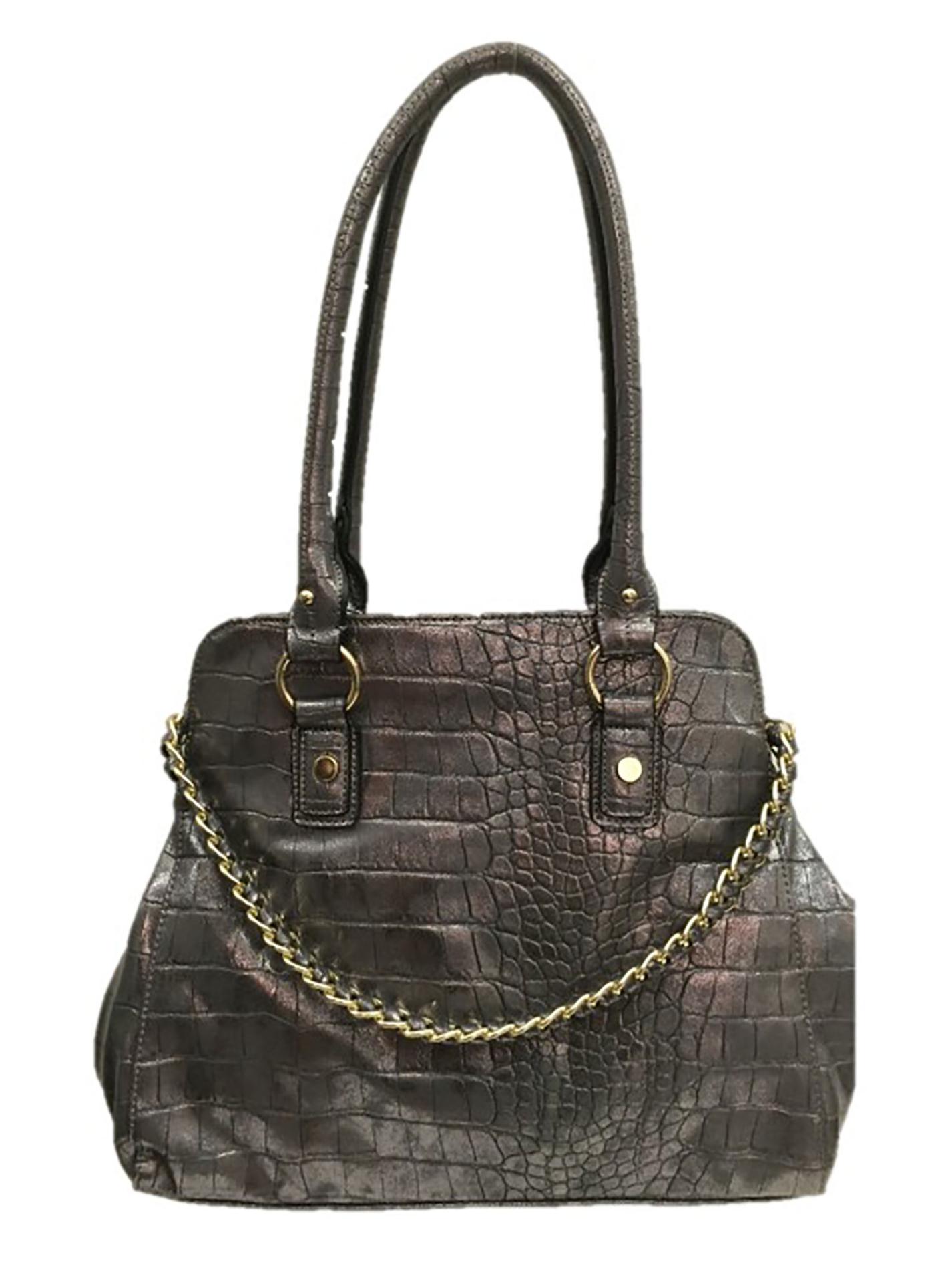Studio S Women's Arrezzo Mock Croc Satchel Handbag