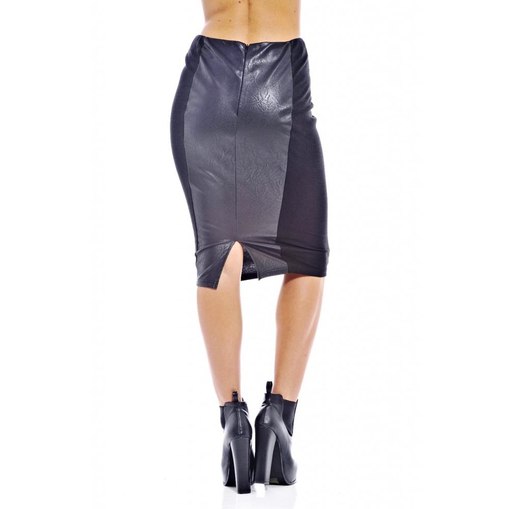 AX Paris Women's Faux Leather Pencil Skirt - Online Exclusive