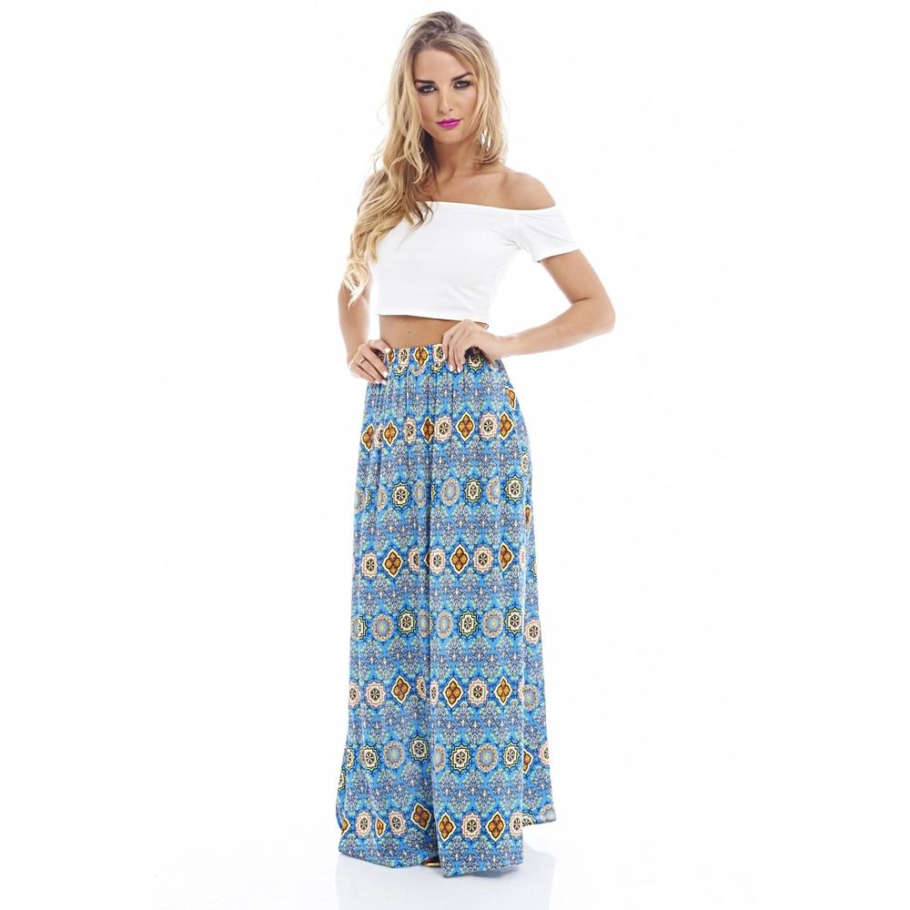 AX Paris Women's Printed Summer Maxi Skirt - Online Exclusive