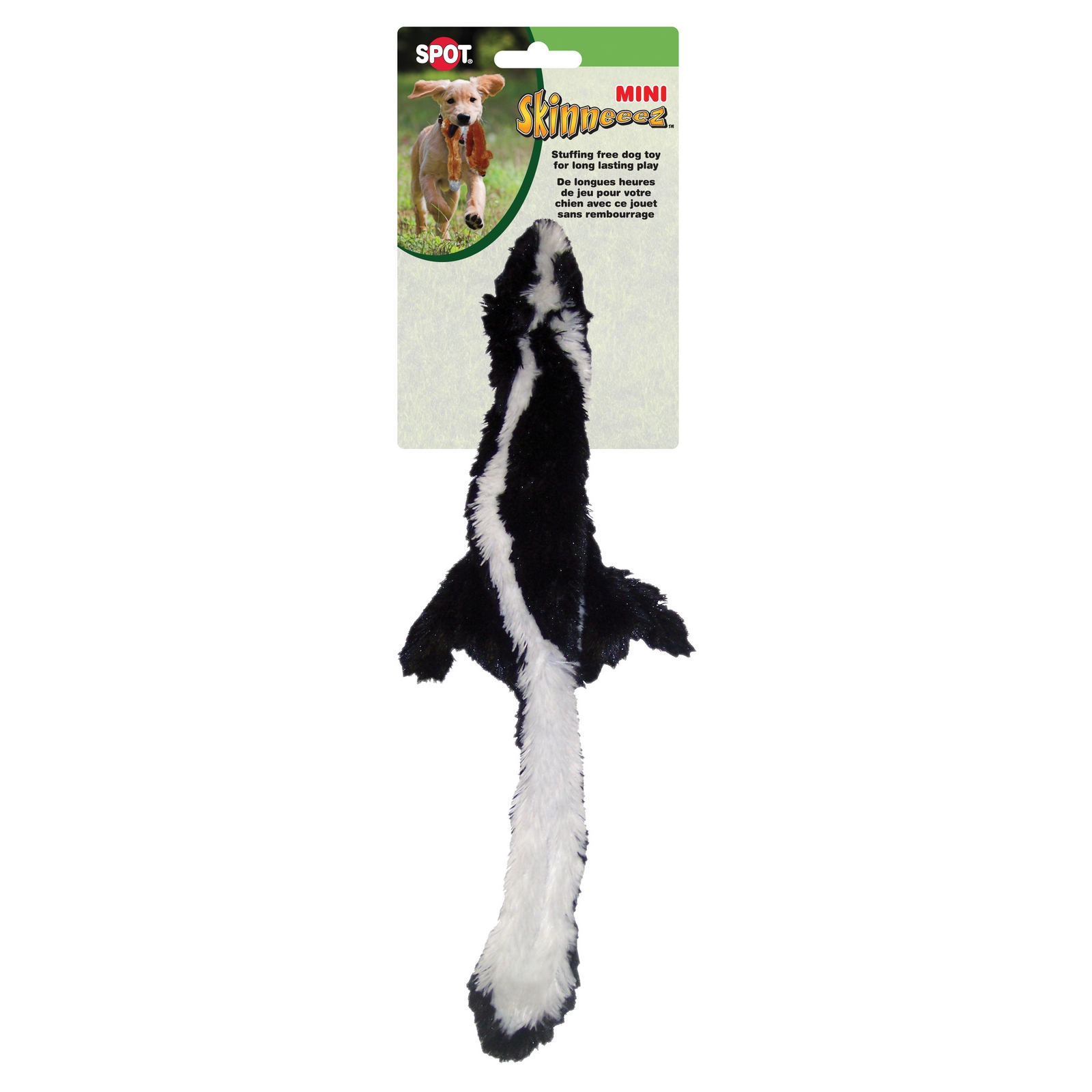 Skinneeez Stuffing Free Dog Toy 14" Skunk