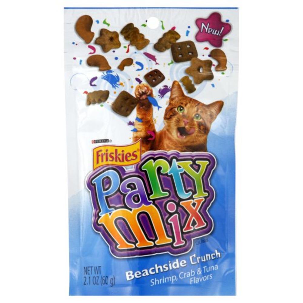 Friskies Party Mix Beachside Crunch Cat Treats 2.1 oz. Pouch