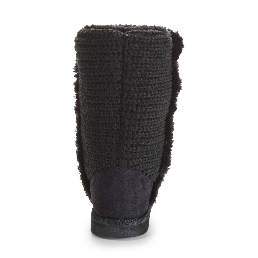 Personal Identity Women's Sugar Black Mid-Calf Sweater Boot