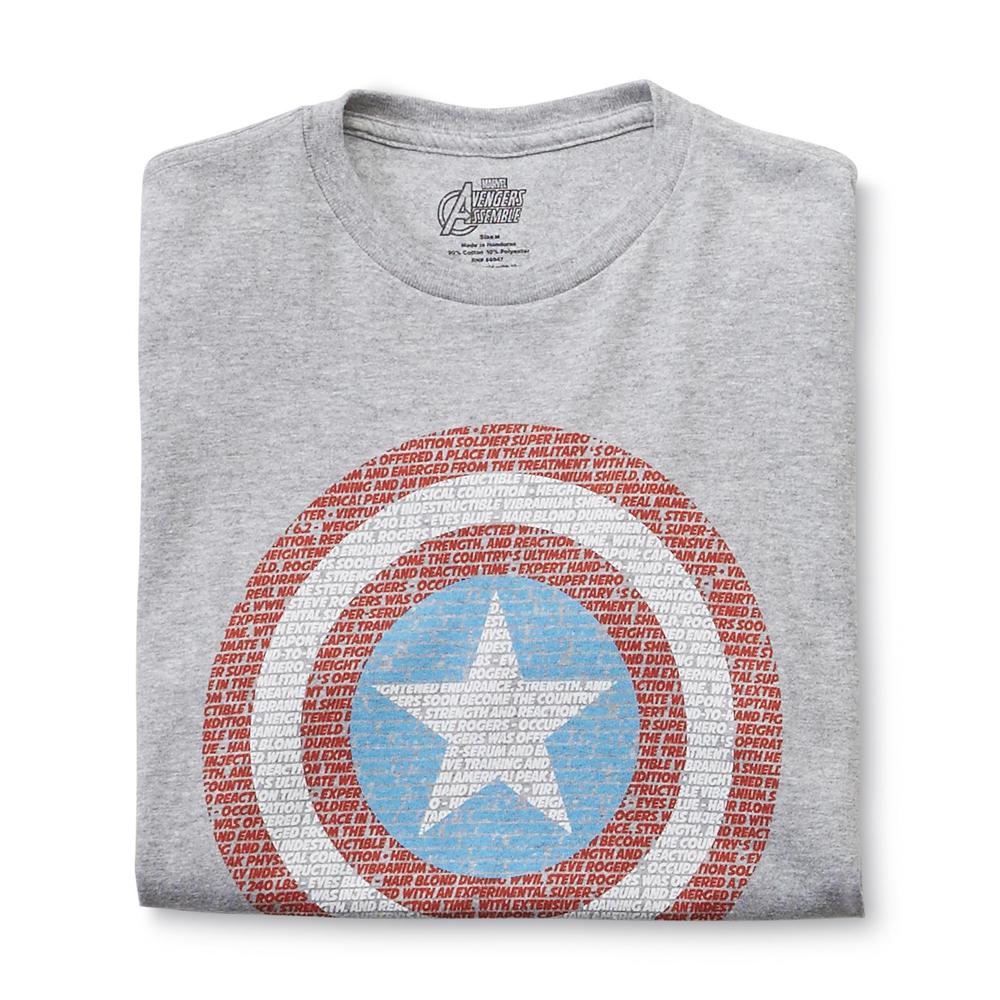 Marvel Captain America Men's Graphic T-Shirt - Shield