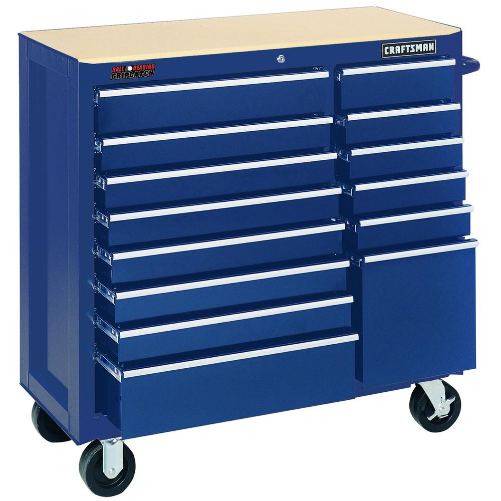 Craftsman 40" Wide 14Drawer BallBearing GRIPLATCH® Rolling
