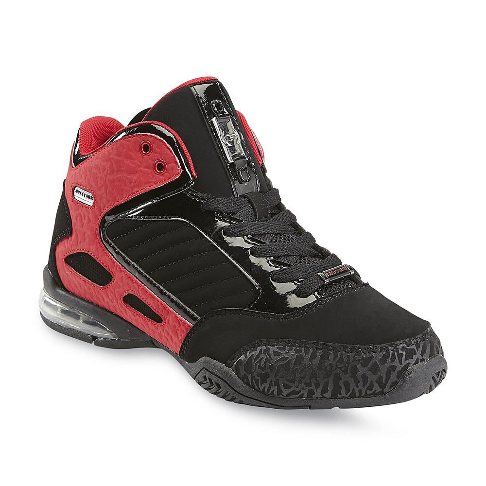 Phat Farm Men's Collins Black/Red High-Top Basketball Shoe