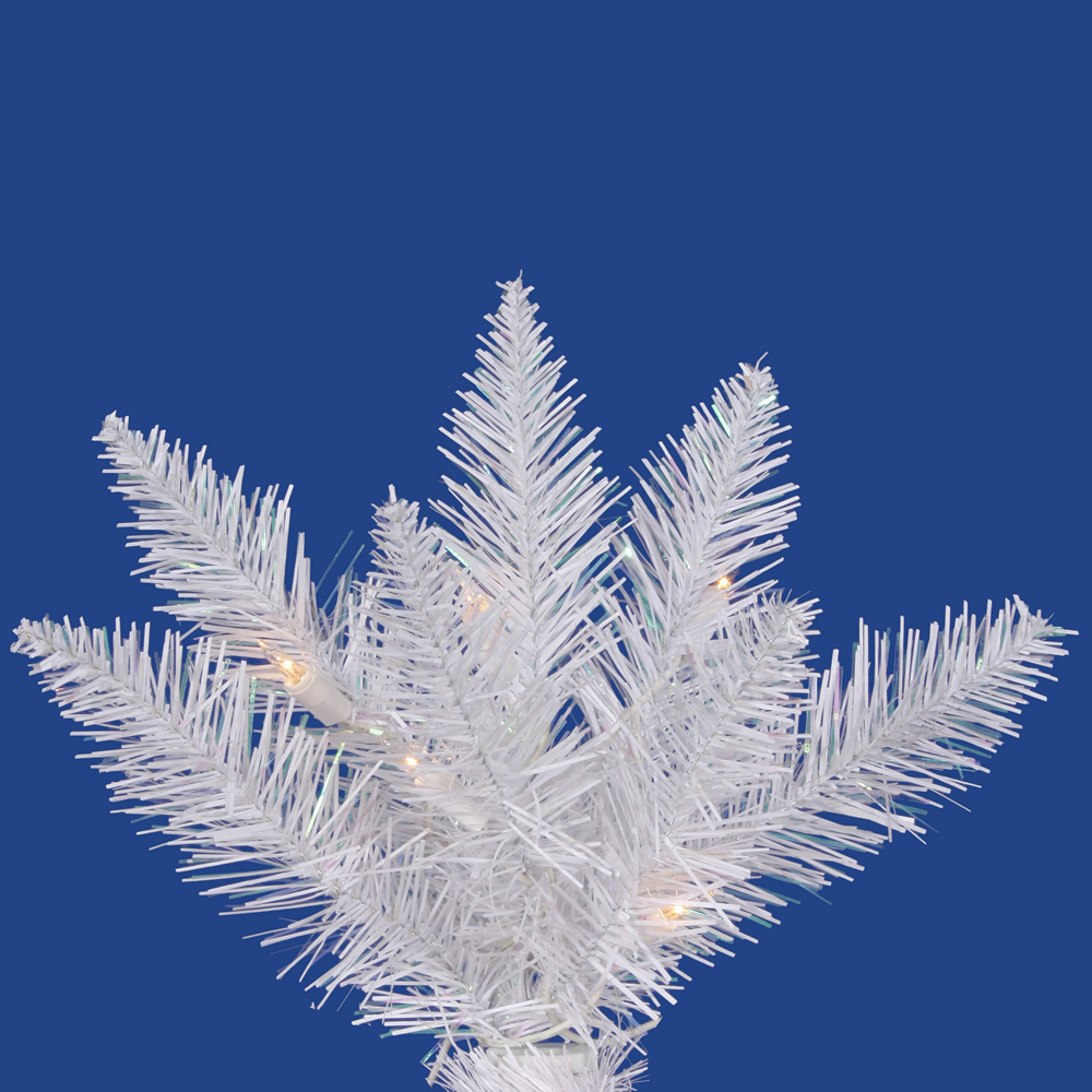 Vickerman 6' Sparkle White Spruce Pencil Tree with 250 Dura-Lit Clear Lights