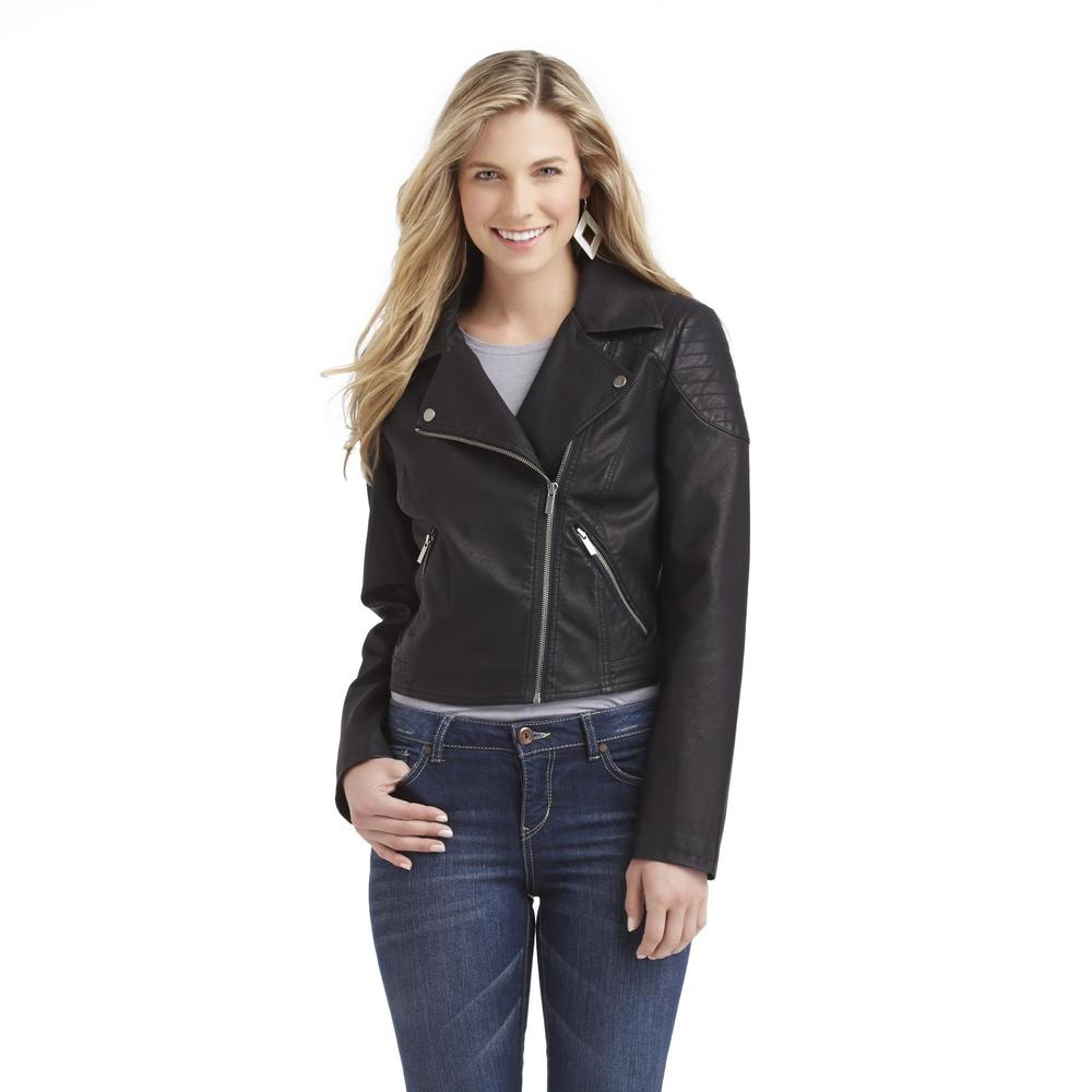 Attention Women's Cropped Moto Jacket