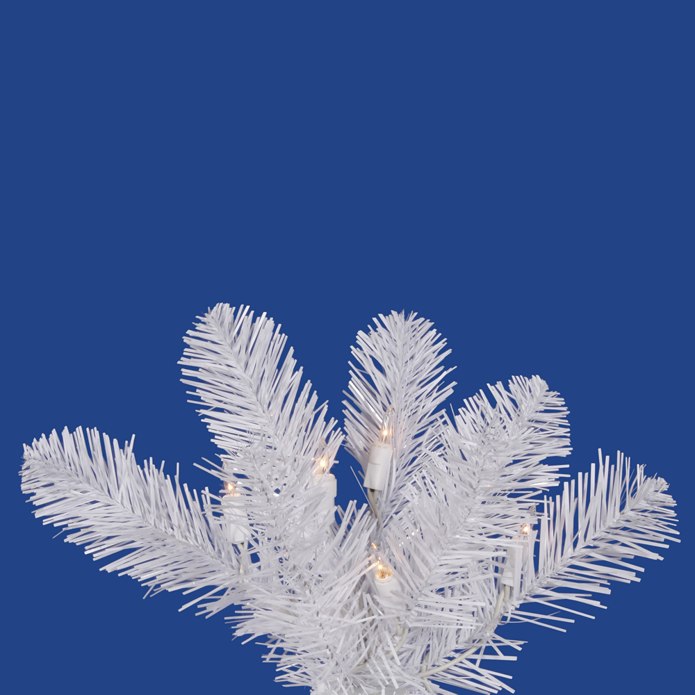 Vickerman 6.5' White Salem Pencil Pine Tree with 250 Dura-Lit Clear Lights