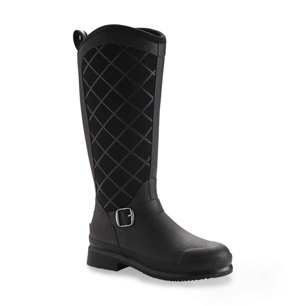 The Original Muck Boot Company Women's Pacy 2 Black/Grid Water-Resistant Cold Weather Snow Boot