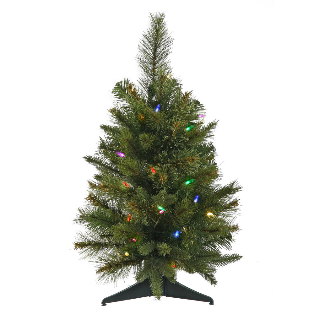 Vickerman 24" Cashmere Pine Tree with 30 LED Italian 7-Color Multi Lights