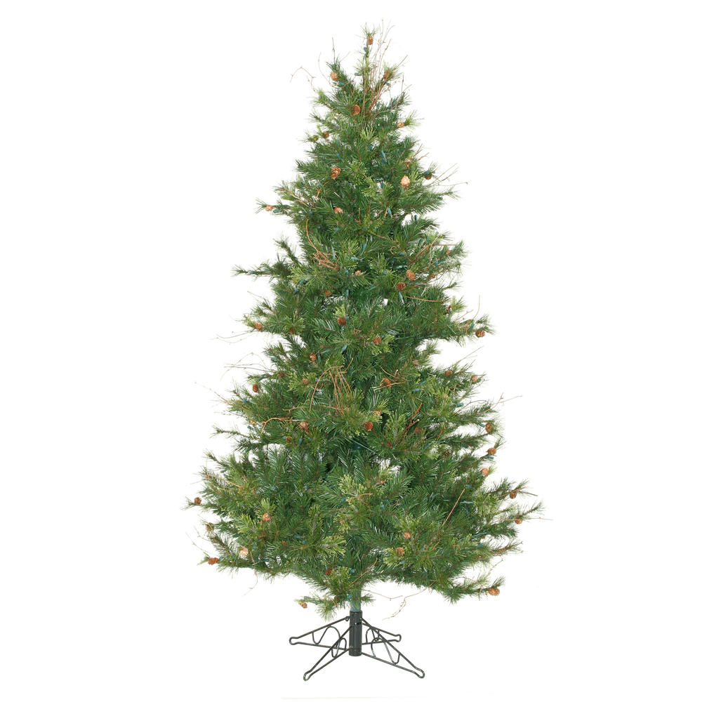 Vickerman 7.5' Unlit Mixed Country Pine Slim Tree