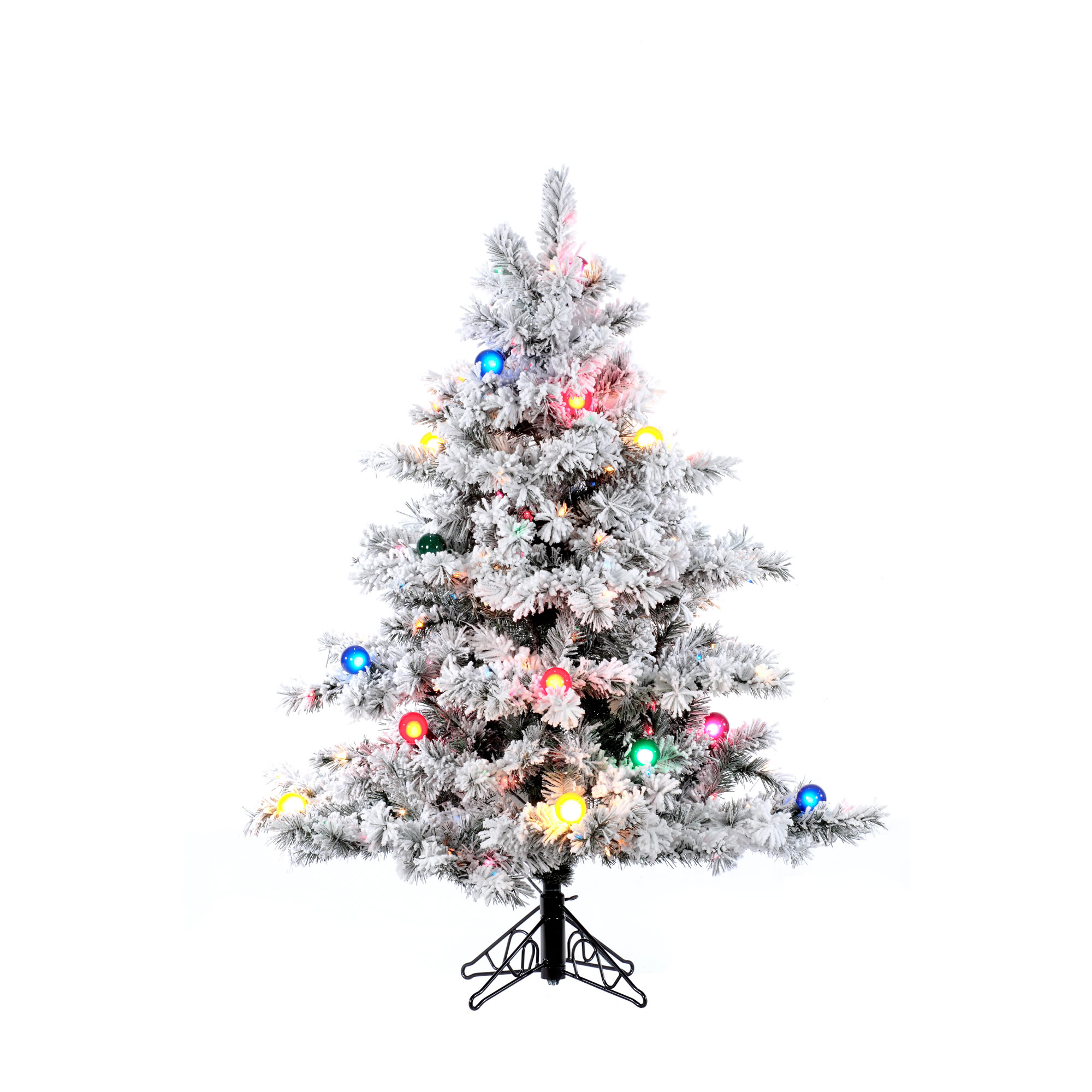 4.5 Foot Flocked Christmas Tree